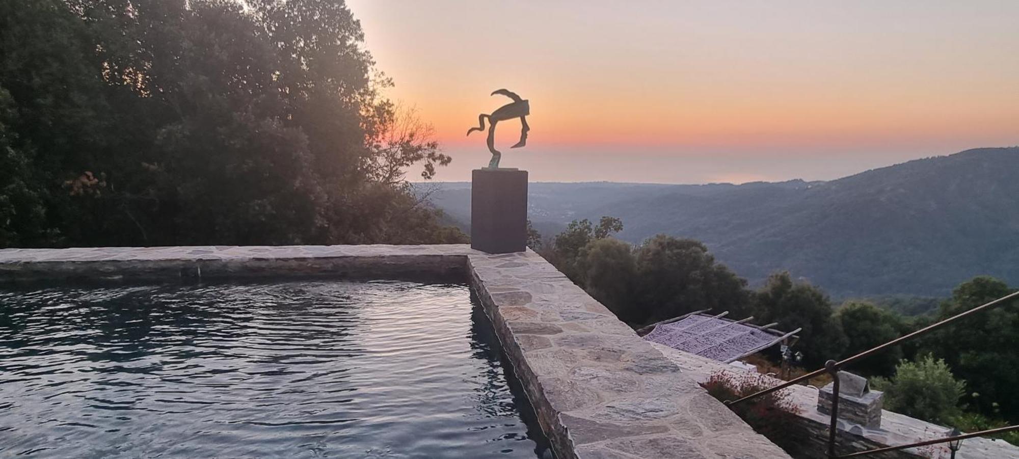 Domaine Colonna-Santini, Gite Piscine, Sauna, Spa Porri エクステリア 写真